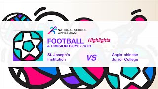 St Josephs Institution vs AngloChinese Junior College Football A Div  NSG 2022 [upl. by Heidy]