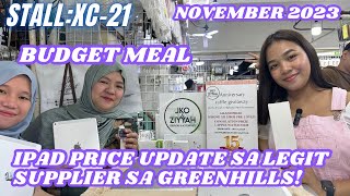 IPAD PRICE UPDATE SA SUPPLIER DITO SA GREENHILLS LEGIT SELLER BAGSAK PRESYO NA NOV 2023 [upl. by Agosto]