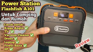 Unboxing amp Review Mini Power Station Camping Portable Flashfish A101 Genset Camping [upl. by Sokem]