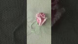 embroidered rose roses shorts viralvideo embroidey [upl. by Iteerp]