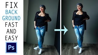 How to FIX uneven background FAST and EASY  Photoshop [upl. by Ttreve]