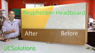 Reupholster Headboard  Easy DIY Weekend Project [upl. by Adolph]