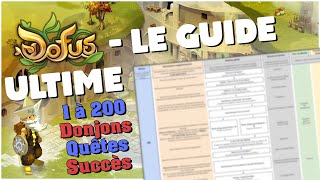 LE GUIDE ULTIME DOFUS  Schéma de progression optimisée [upl. by Gunzburg263]