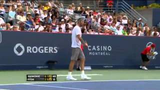 Djokovic Denies Fish In Montreal Final Highlights [upl. by Gretchen]