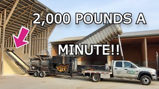 Grinding Dry CORN with 800HP [upl. by Aninotna]