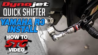 Dynojet Yamaha R3 Power Commander V Quick Shifter Sensor Install  Sportbike Track Gear [upl. by Alilak154]