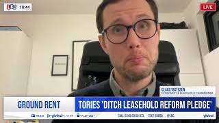 Tories desert millions of leaseholders as they Ditch Leasehold Reform Pledge  LBC  25324 [upl. by Becka]