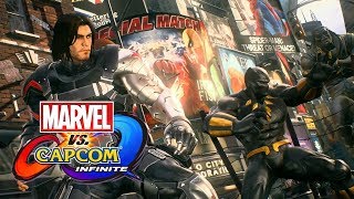 Winter Soldier Black Widow And Venom Character Gameplay Trailer  Marvel Vs Capcom Infinite [upl. by Iman]