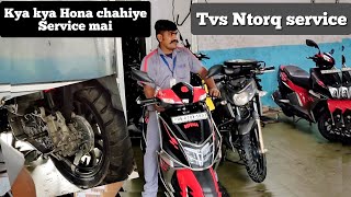 TVS NTORQ 125cc RACE EDITION DETAILED SERVICE  WANDERER ASHU [upl. by Langham]