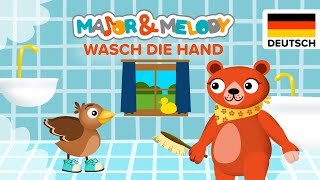 Major amp Melody  Wasch Wasch Wasch die Hand Kinderlieder für Kleinkinder [upl. by Udenihc66]