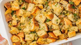 How To Make The Best Thanksgiving Stuffing  Delish Insanely Easy [upl. by Ciredec]