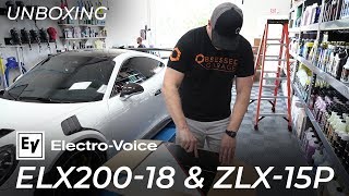 ElectroVoice ELX20018 amp ZLX15P Unboxing [upl. by Yrellav277]