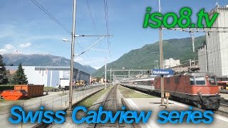 FHD60p CabView  SBB Re44 Switzerland Vol1 Climbing Gotthardpass [upl. by Gerg33]