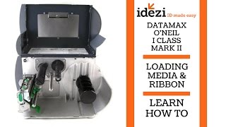 DatamaxONeil IClass Mark II Printer  Loading Media amp Ribbon  Learn  Idezi [upl. by Eilyk]