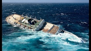 Top 5 Sinking Ship Scary Footage [upl. by Terhune]