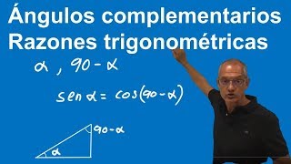 Ángulos complementarios Razones trigonométricas [upl. by Leodora734]