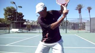 3 simple tips for One Handed Backhandby Vegan Tennis [upl. by Alenoel]