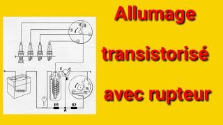 Moteur essence  allumage transistorisé avec rupteur [upl. by Hsirrap]