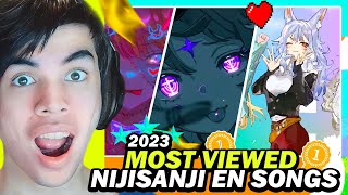 2023 Top 50 Most Viewed Nijisanji EN Songs [upl. by Orva777]