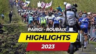 Parigi  Roubaix 2023 Highlights [upl. by Bunting]