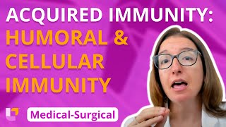 Acquired Immunity Humoral and Cellular Immunity  Medical Surgical  Immune  LevelUpRN [upl. by Queen961]