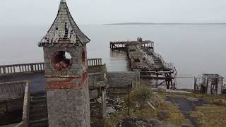 Drone Video  Abandoned Birnbeck Pier  WestonsuperMare 11022023 [upl. by Atinel427]