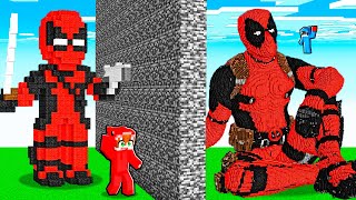 Hice Trampa con DEADPOOL en un Reto de Construcción de Minecraft [upl. by Barkley]