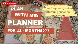 Plan with Me Frequently Asked Planner Question Annual Planning [upl. by Tnafni877]