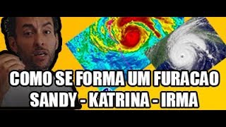 Como se forma um furacão Sandy Katrina Irma GEO09 [upl. by Nereen]