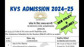 KV Admission 2024  KV Admission 2425  KV Registration  KV Balvatika  Class 1  Class 11 [upl. by Arikehs]