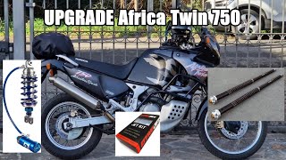 UPGRADE Honda Africa Twin 750  sospensioni e kit Dynojet [upl. by Tor]