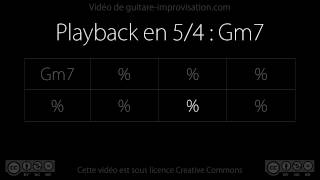 54  Gm7 Backing Track 140bpm [upl. by Raff]