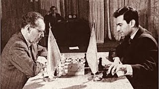 Mikhail Botvinnik vs Mikhail Tal  World Championship Rematch 1961 chess [upl. by Rojas]