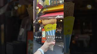 高級echireバター🧈を使ったクレープが500円で食べれるお店 shorts 難波 クレープ エシレバター 大阪グルメ [upl. by Ennaillek]