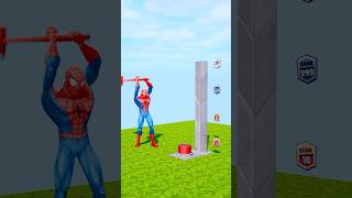 Who is Stronger Hammer Challenge Spiderman vs Hulk vs Joker gta spiderman [upl. by Japheth]