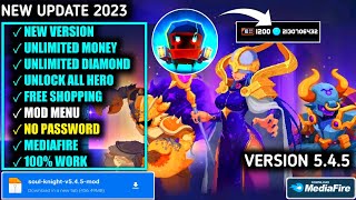 Update Soul Knight Mod Apk 545 Latest Version 2023  Mod Menu  Unlimited Money [upl. by Einnahc]