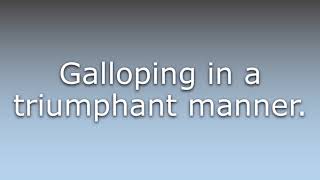 What does Galumphing mean [upl. by Sirois]