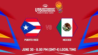 FINAL Puerto Rico v Mexico  Full Basketball Game  Centrobasket U15 Womens Championship 2022 [upl. by Limaa202]