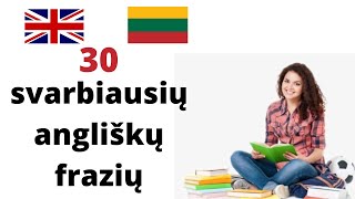 Išmok 30 svarbiausių angliškų frazių [upl. by Ecela545]