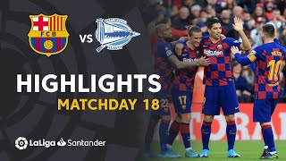 Highlights FC Barcelona vs Deportivo Alaves 41 [upl. by Arni]