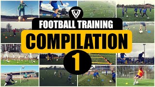 COMPILATION 1  FOOTBALL  SOCCER  TRAINING  EXERCISES  U8  U9  U10  U11  U12  U13  U14 [upl. by Oiznun]