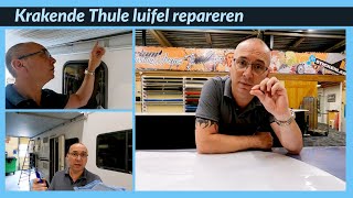 Krakende Thule Omnistor luifel repareren [upl. by Anelrats]