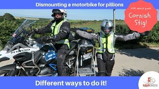 How to dismount your motorbike  with a Pillion [upl. by Acsehcnarf983]