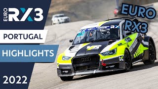 Euro RX3 Rallycross Highlights  Lusorecursos World RX of Portugal 2022 [upl. by Rugg]