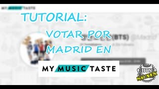 TUTORIAL BTS en España Votar en My Music Taste [upl. by Sarazen]