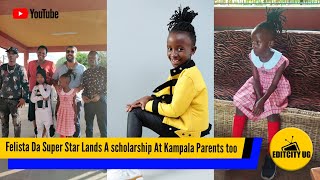 Rapper Felistar Di Superstar joins fresh kid in a Scholarship At Kampala Parents School [upl. by Atinomar303]