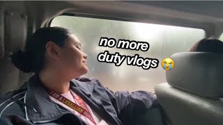 NO MORE DUTY VLOGS 😭 [upl. by Hagai]