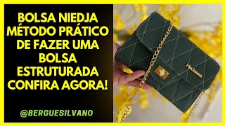 Bolsa Niedja  Como fazer uma bolsas de luxo com praticidade de um corpo só matelassê [upl. by Brezin]