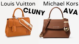 Louis Vuitton Cluny Mini Bag  Michael Kors Ava ExtraSmall Crossbody Bag  Alternative Comparison [upl. by Mora]