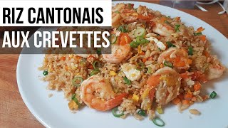 วิธีทำข้าวผัดกุ้ง ให้ได้รสชาติกุ้ง เม็ดข้าวสวย  Riz cantonnais aux crevettes  Shrimp Fried Rice [upl. by Eilah419]